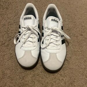 Adidas Men's White and Black Sneakers